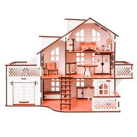 Кукольный дом с гаражом GoodPlay