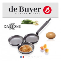Cковорода для оладьев тройная de Buyer Carbone Plus 12 см