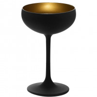 Бокал для шампанского стеклянный Stoelzle Olympic черный 0.23 л