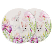 Набір тарілок Lefard Кролик у квітах (2 шт)