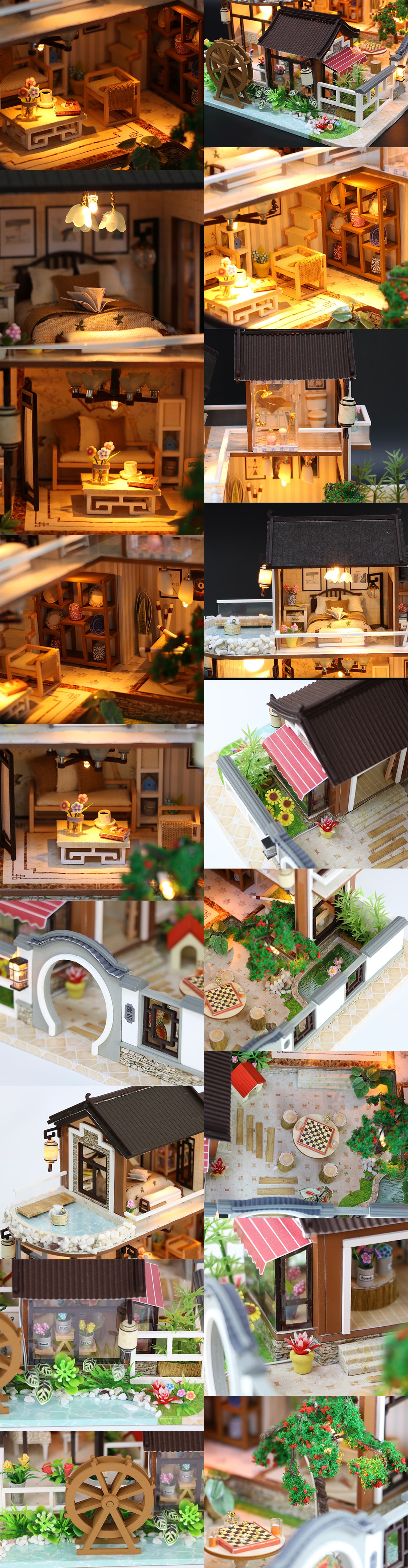 3D Интерьерный конструктор DIY House Румбокс Hongda Craft "Китайский город"