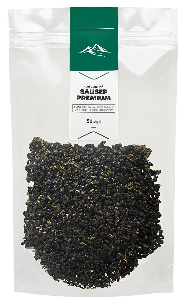 Зеленый чай крупнолистовой Coffee Rock Sausep Premium