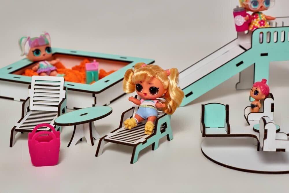Набор кукольной мебели NestWood для LOL (детская площадка)