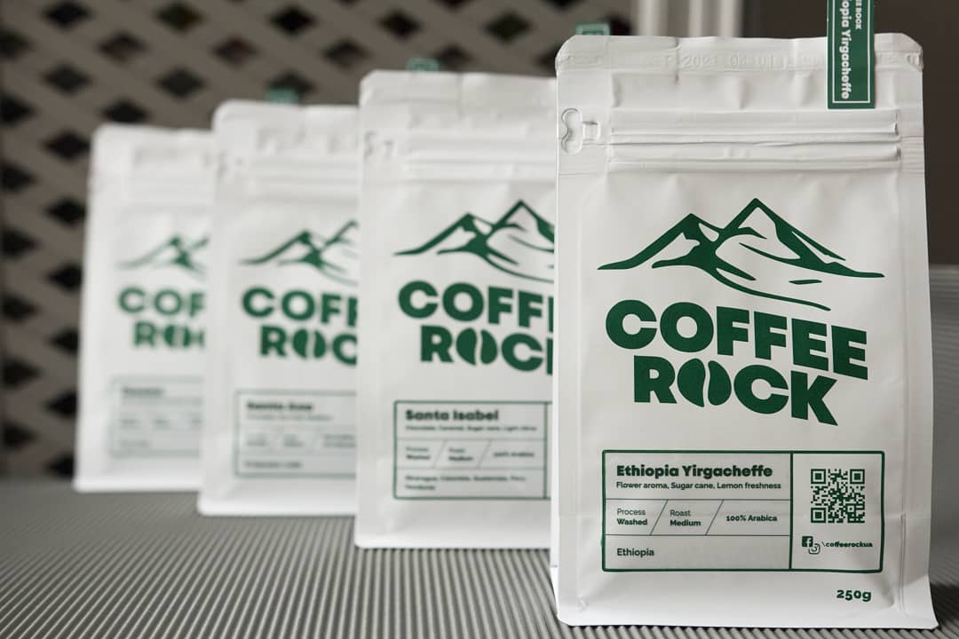Кофе Арабика 100% Coffee Rock Моносорт Ethiopia Yirgacheffe (для заваривания в чашке)