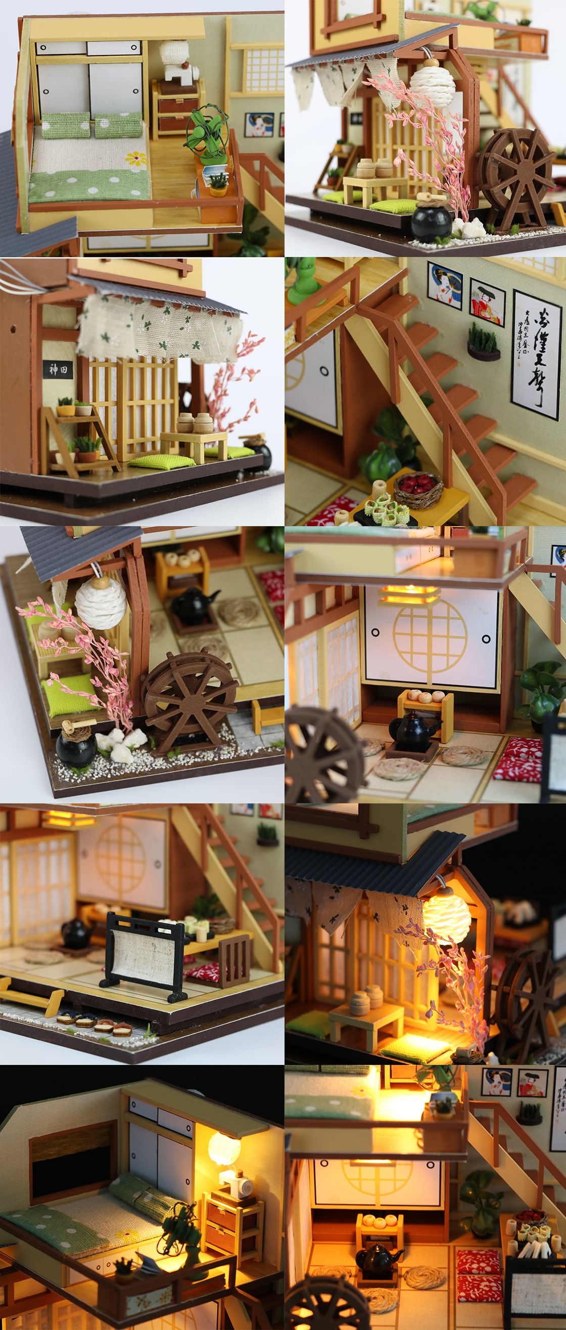 3D Интерьерный конструктор DIY House Румбокс Hongda Craft "Японский уголок"