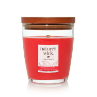 Ароматическая свеча с ароматом красных ягод и мускатного ореха Woodwick Nature’s Wick Redberry &amp; Nutmeg 284 г