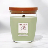 Ароматическая свеча с ароматом шалфея и белого перца Woodwick Nature’s Wick Sage &amp; White Pepper 284 г