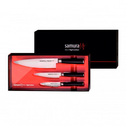 Набор кухонных ножей Samura Mo-V 3 шт