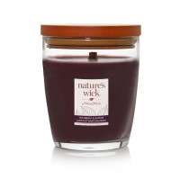 Ароматическая свеча с ароматом диких ягод и жасмина Woodwick Nature’s Wick Wildberry &amp; Jasmine 284 г