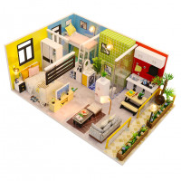 3D Интерьерный конструктор DIY House Румбокс Hongda Craft &quot;Яркая жизнь&quot;