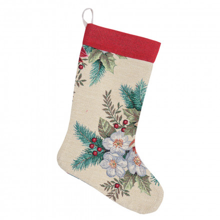 Носок для подарунків LiMaSo Різдвяний букет 25x37 см
