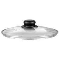 Крышка стеклянная с черной кнопкой Frabosk 24 см