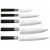 Набір ножів європейських в сумці KAI Wasabi Black (5 шт)
