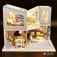 3D Интерьерный конструктор DIY House Румбокс Hongda Craft &quot;Молодёжная вилла&quot;