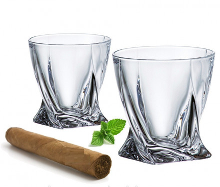 Склянки для віскі Bohemia Quadro 6 шт. 0.34 л