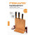 Набор ножей Fiskars  Functional Form с бамбуковой подставкой, 3 шт  1057553