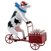 Коллекционная статуэтка Cow Parade корова Lait Triporteur Size M Коллекционная статуэтка Cow Parade корова Lait Triporteur Size M