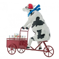 Коллекционная статуэтка Cow Parade корова Lait Triporteur Size M Коллекционная статуэтка Cow Parade корова Lait Triporteur Size M