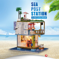 3D Интерьерный конструктор DIY House Румбокс Hongda Craft &quot;Морская станция&quot;