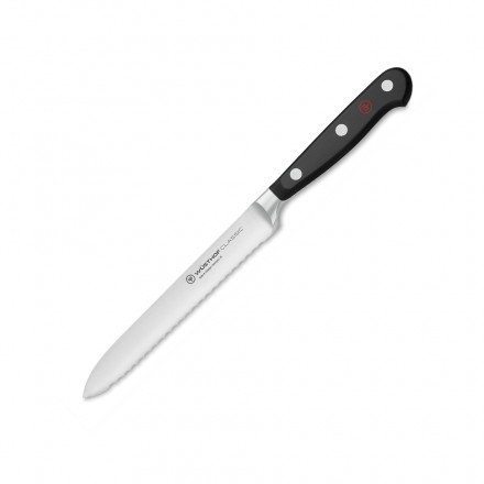 Кухонний ніж для нарізки зубчастий Wusthof New Classic 14 см