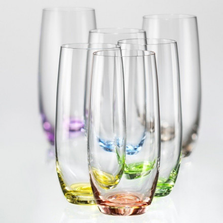 Склянки для води Bohemia Rainbow 6 шт. 0.35 л