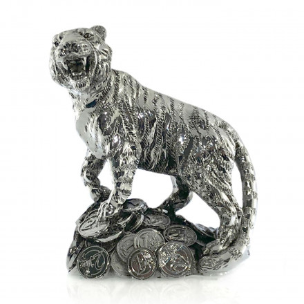 Статуэтка Chinelli Денежный Тигр-2022 серебро 10х13 см