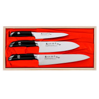 Набор кухонных ножей в подарочной коробке Satake Sakura 3 пр