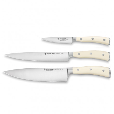 Набор кухонных ножей Wusthof New Classic Ikon Creme (3 пр)