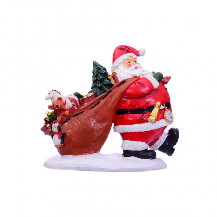 Фігурка декоративна Lefard Санта з мішком 21 см