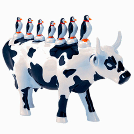 Коллекционная статуэтка Cow Parade корова Transporte Coletivo Size M