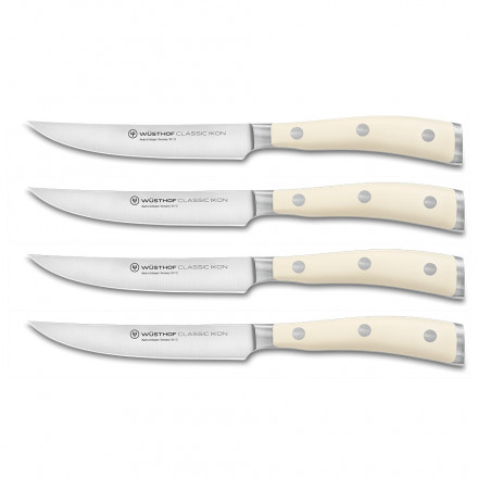 Набір ножів для стейка Wusthof New Classic Ikon Creme 12 см (4 шт)