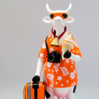 Коллекционная статуэтка Cow Parade корова Vacation Size M Коллекционная статуэтка Cow Parade корова Vacation Size M