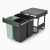 Набор ведер для мусора Brabantia Sort&Go 3шт x (10 л, 10 л, 20 л)