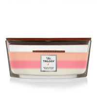 Ароматическая свеча с нежными нотами Woodwick Ellipse Trilogy Blooming Orchard