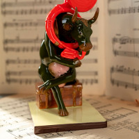 Коллекционная статуэтка Cow Parade корова Josephine au Trombone Size M