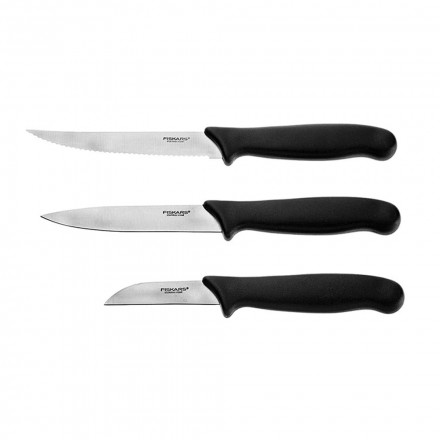 Набір ножів для чистки Fiskars Essential (3 шт)