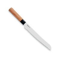 Нож для хлеба KAI Seki Magoroku Redwood 21 см