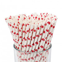 Набор бумажных трубочек B.A.R. Сердечки (250 шт)