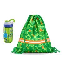 Детский набор green: бутылка Contigo + сумка-мешок Reisenthel