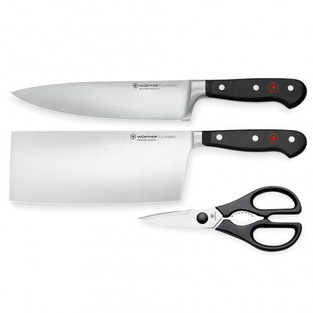 Набір кухонних ножів з ножицями Wusthof New Classic (3 пр)