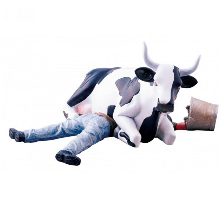 Коллекционная статуэтка CowParade корова Sitting on Mant Size М