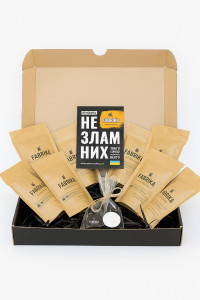 Набор подарочный Зерновой Кофе Fabrika Coffee Black 8шт*80г
