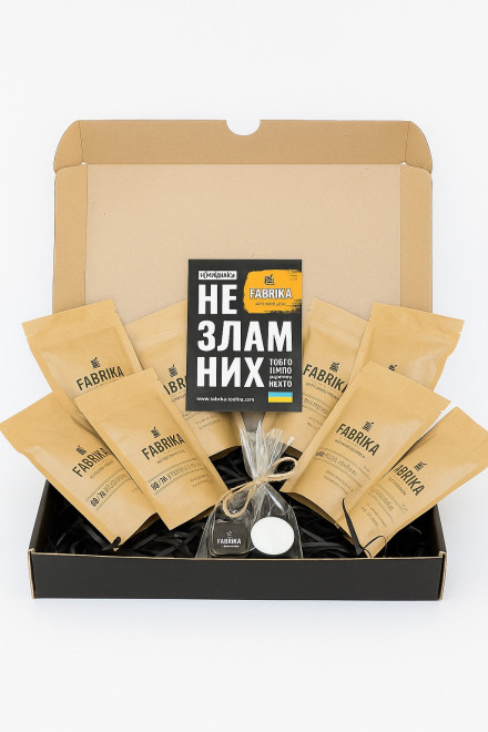 Набір подарунковий Зернова Кава Fabrika Coffee Black 8шт*80г