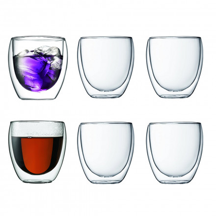 Набір склянок з подвійними стінками Bodum Pavina 6x0.25 л