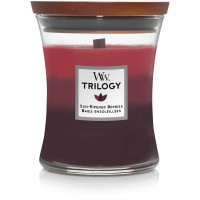 Ароматична свічка із тришаровим ароматом Woodwick Trilogy Sun Ripened Berries
