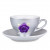 Чашка з блюдцем Lefard Яскравий квітка 0.1 л
