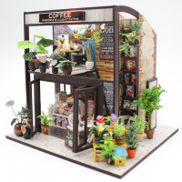 3D Интерьерный конструктор DIY House Румбокс Hongda Craft &quot;Кофейня&quot;