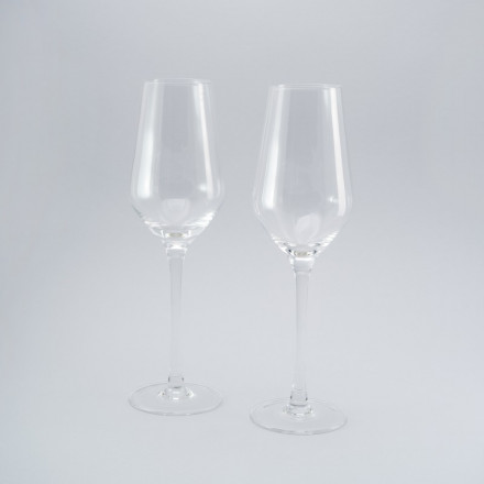 Комплект прозорих келихів для шампанського Sakura 0.3 л