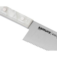 Кухонний ніж шеф-кухаря серрейтор Samura Harakiri Acryl 20.8 см