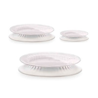 Набор силиконовых крышек Lekue Reusable Flexible Lids 11,15, 20 см